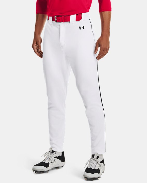 Men's UA Vanish Piped Baseball Pants, White, pdpMainDesktop image number 0